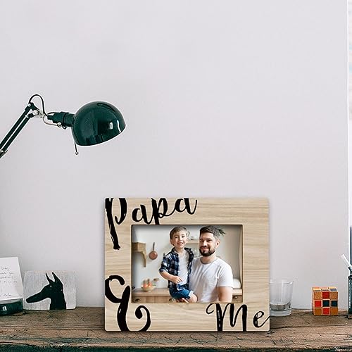 Miniatura 3 de FONDCANYON Marco de fotos para papá y yo, marco de fotos para el padre, marco de fotos para abuelo, marco de papá, el mejor regalo para padre