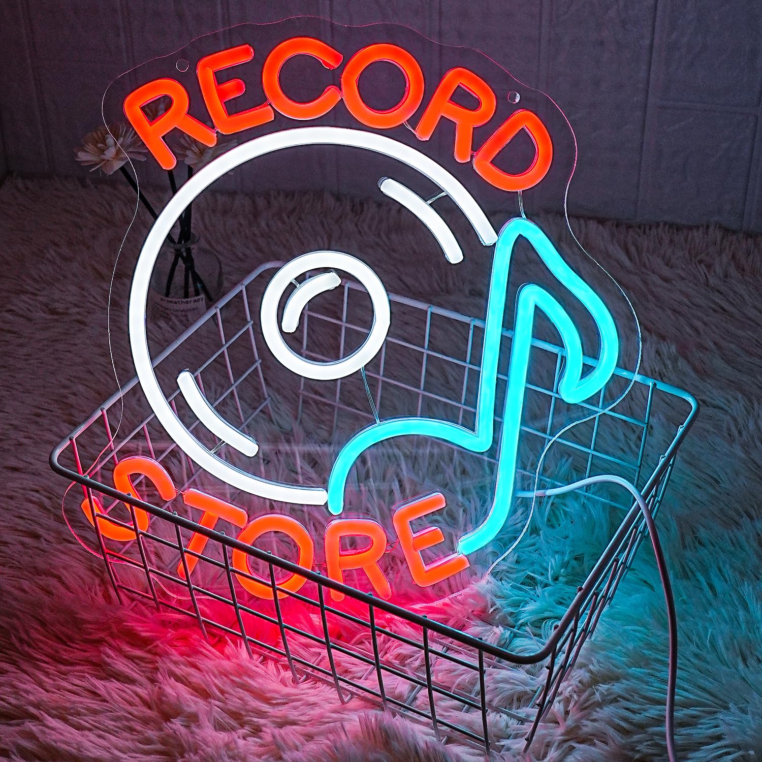 Amazon.co.jp: LMSIGNLY レコードストア ネオンサイン ミュージック