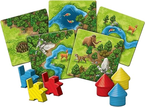 Miniatura 4 de Carcassonne - Juego de mesa de cazadores y recolectores  Juego de mesa familiar  Juego de mesa para adultos y familiares  Juego de mesa de