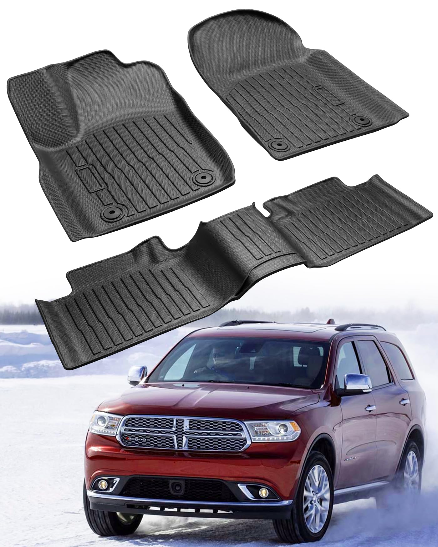 CreekT 3-Piece Floor Liners for Durango (2011–2015)