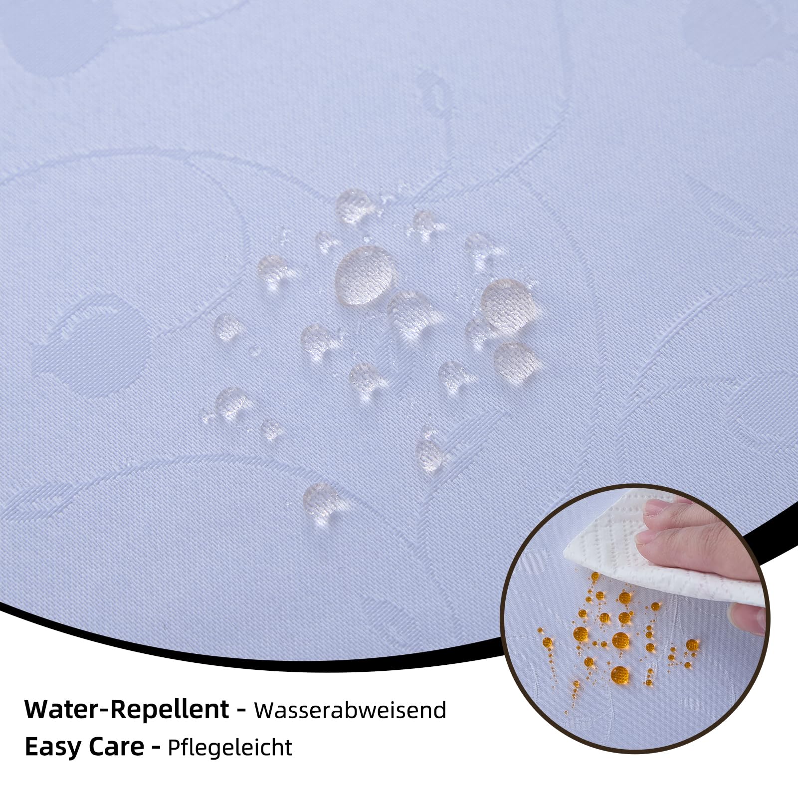 TRAHOO-Nappe Lavable Effet Lotus | Hydrofuge Et Facile D