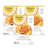 Vista 27 de Simple Mills - Galletas saladas de harina de almendras con sal marina finamente molida, bocadillos saludables y veganos sin gluten, 4.25 onzas, 4