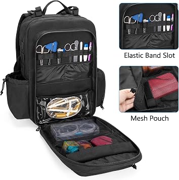 Damero Medical Tactical Backpack, Medical Supplies Bag with Top Y-Strap