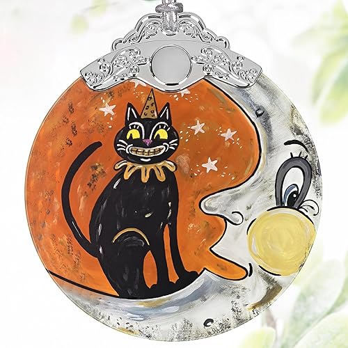 Miniatura 10 de Decoración navideña de vitrales de 3 pulgadas, adornos de Navidad, recuerdo de reliquia, intercambio de regalos, idea de regalo, regalo de bola, ojo