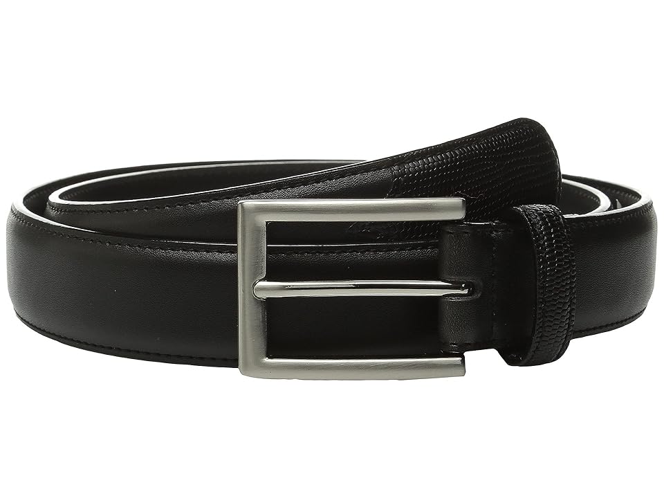 

Stacy Adams Max 32mm Lizard Embossed Keeper and Tail (Black) Men's Belts