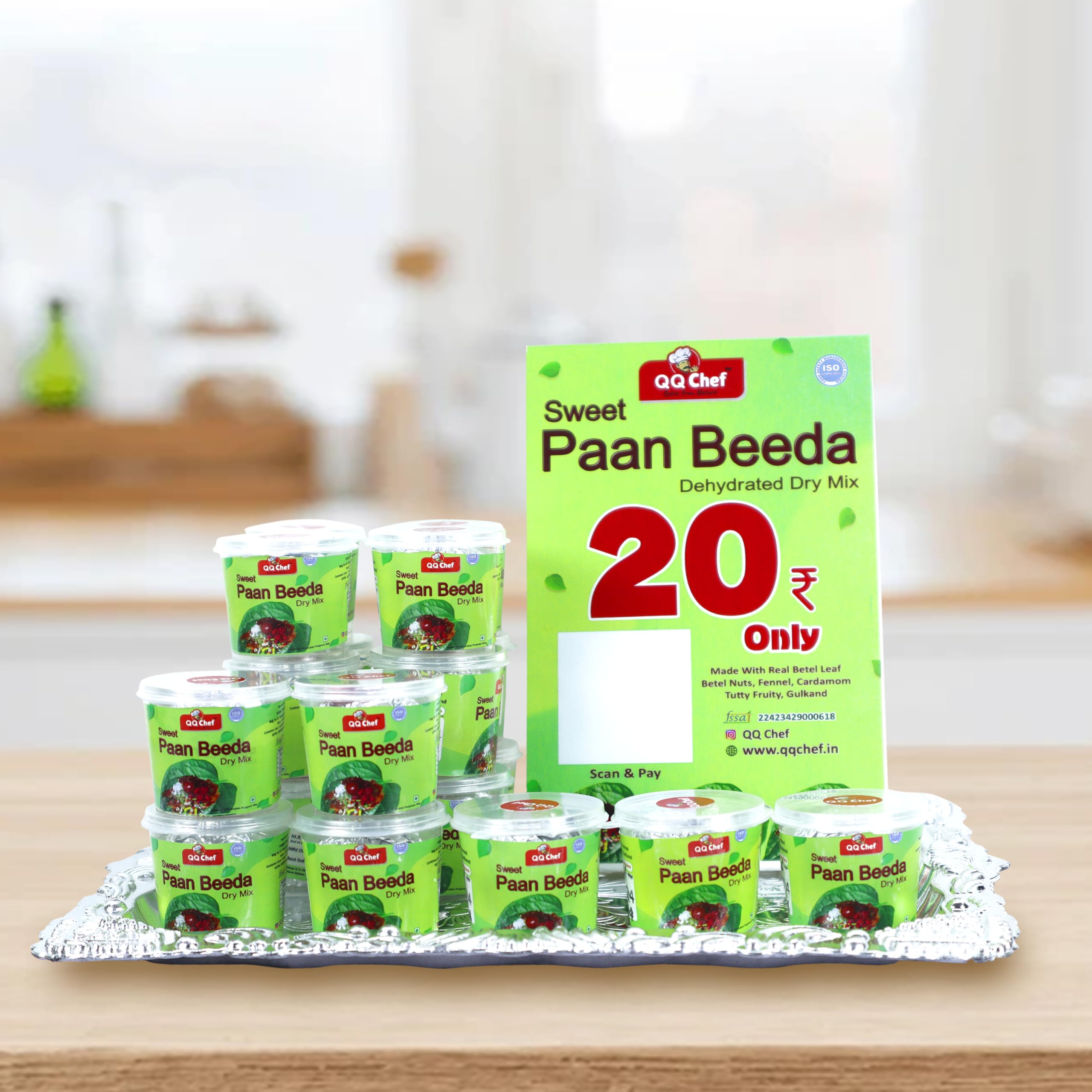 QQChef Sweet Paan Beeda Mix - Dehydrated Real Paan Beeda Mix with