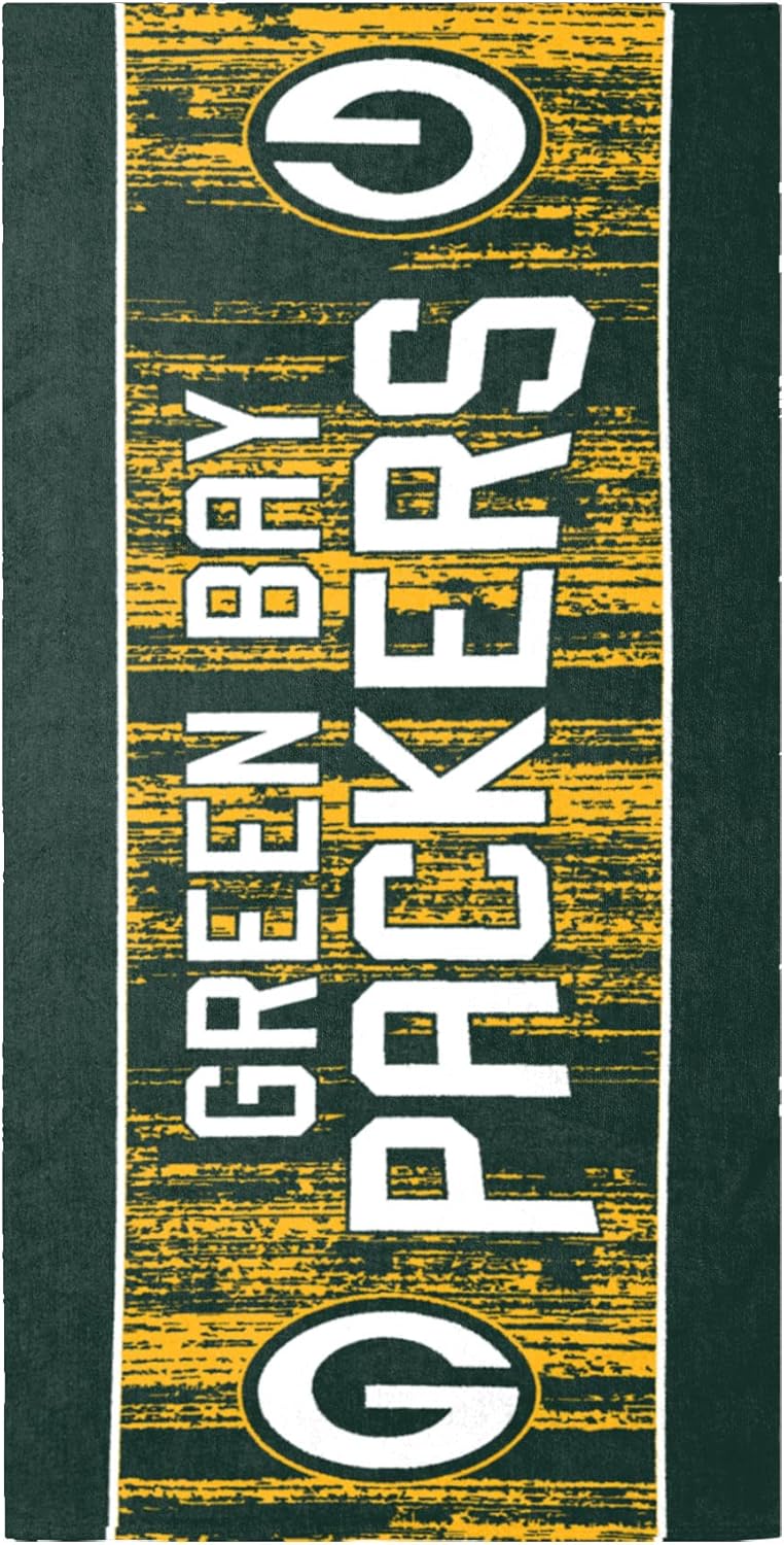 FOCO Green Bay Packers NFL Big Logo Beach Towel