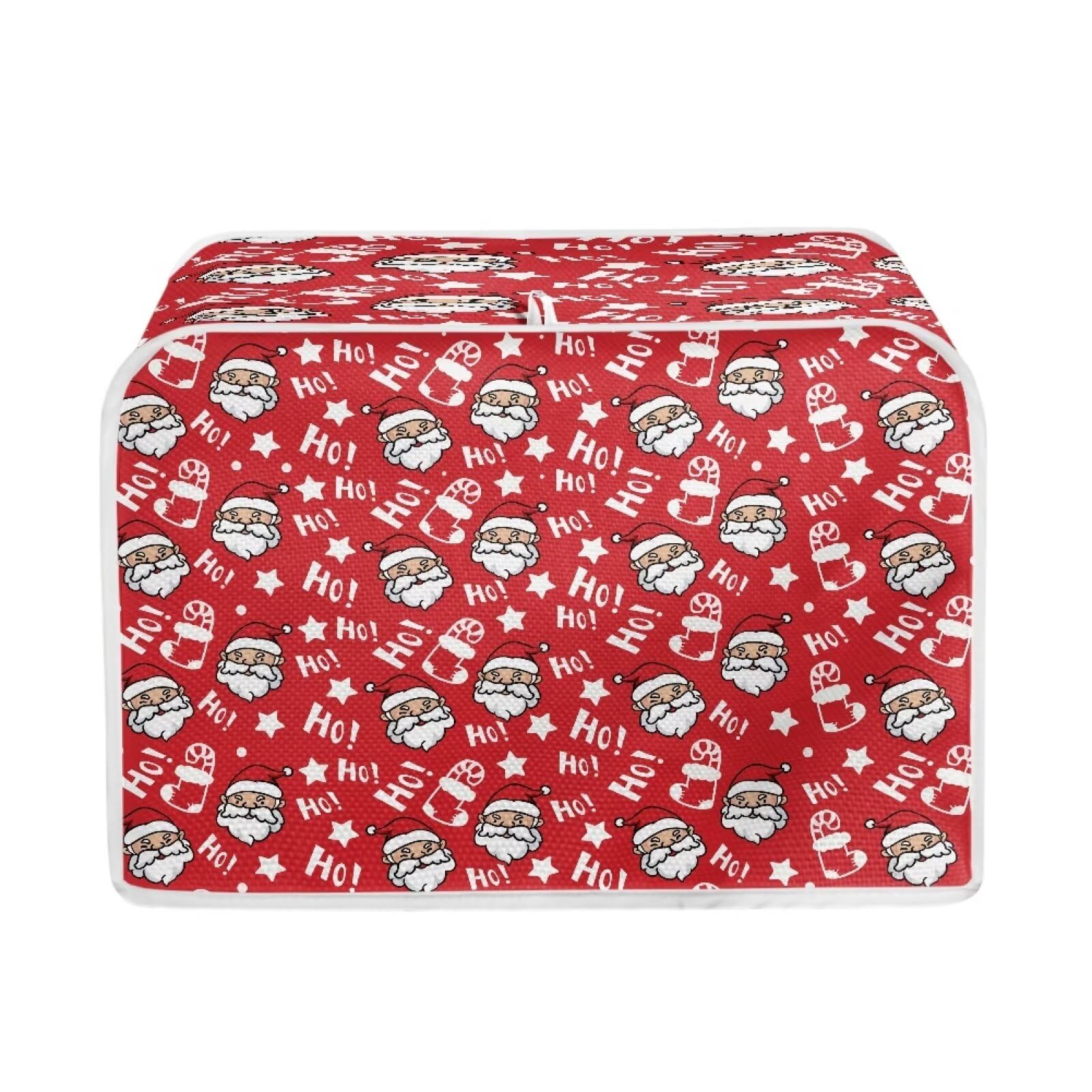 TOADDMOS Ho Ho Ho Santa Claus Toaster Covers 2 Slice Wide Slot Dustproof Fingerprint Protectors and Protection Anti-sputtering, Kitchen Accessories