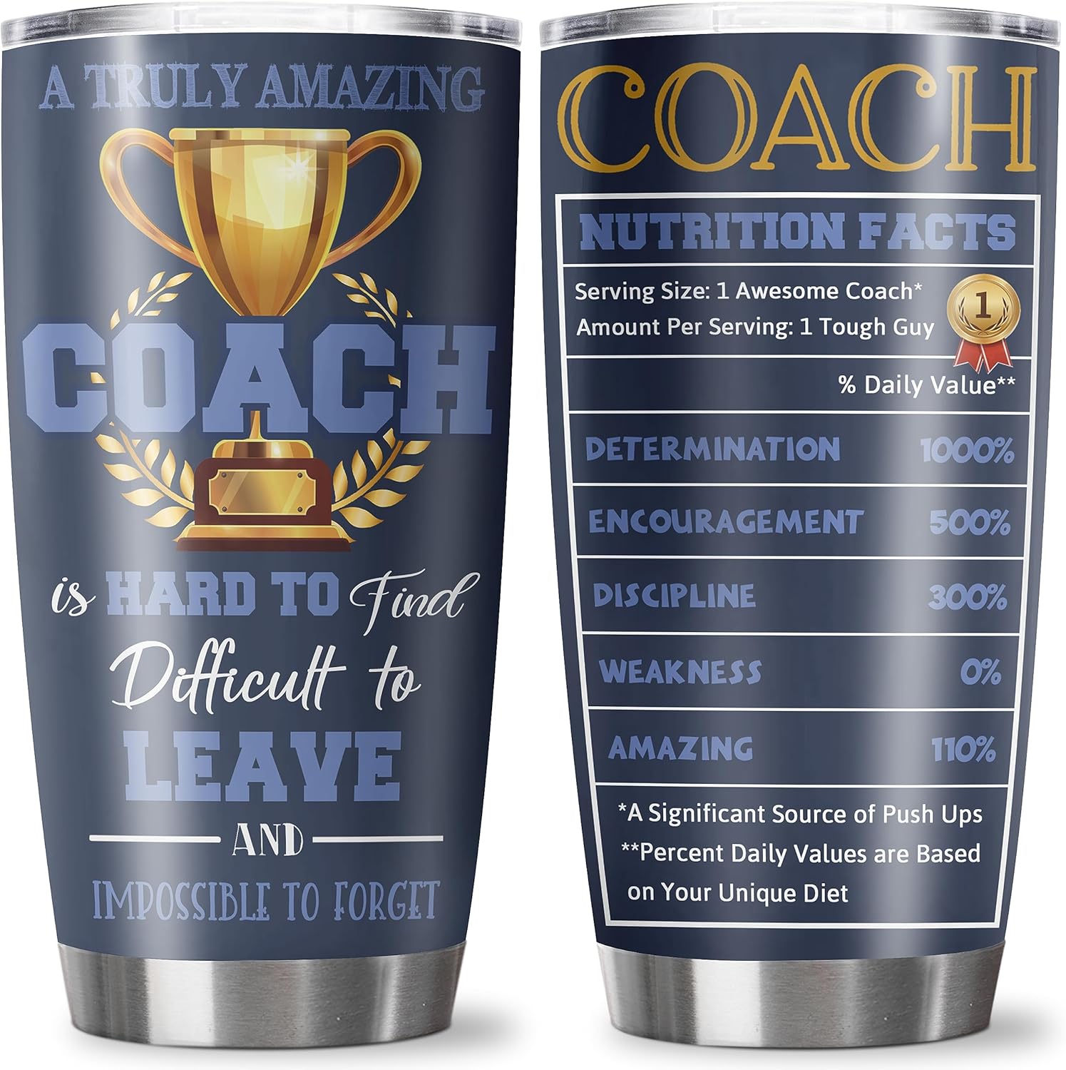 Noxulie Coach Gifts 20oz Tumbler Soccer, Football