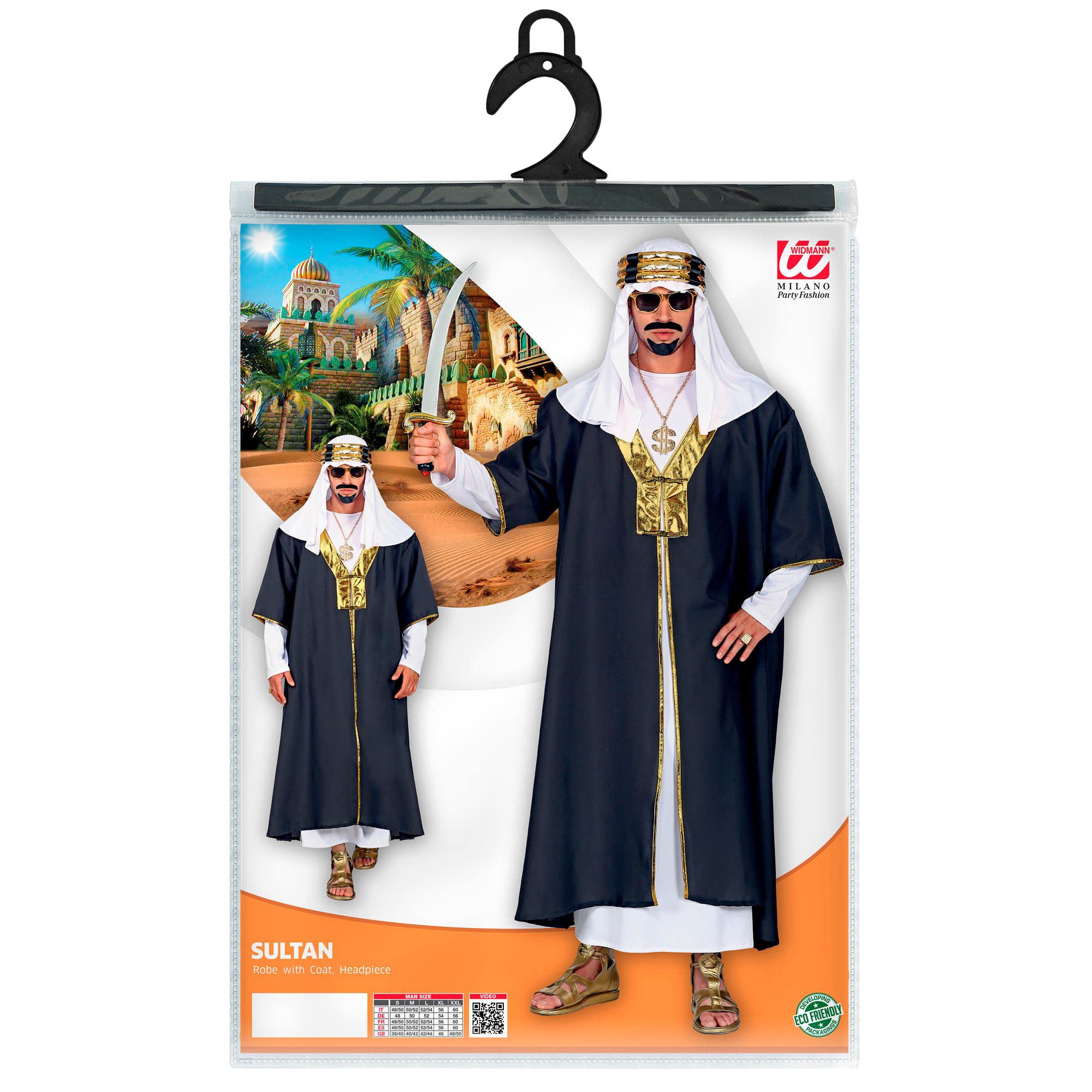 W WIDMANN MILANO Party Fashion - Costume de sultan en deux pièces