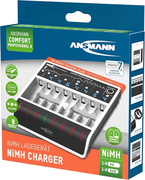 Ansmann Comfort Professional 8 Battery Charger