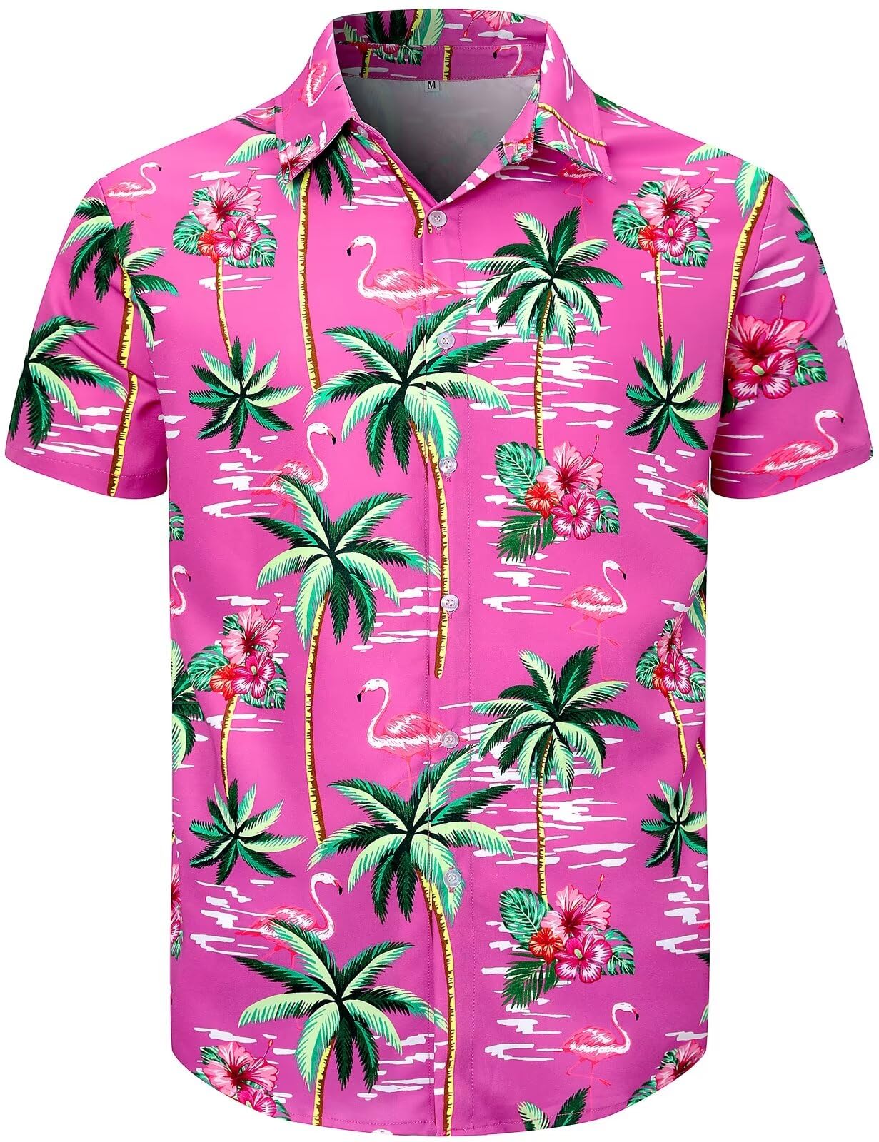 Men's Hawaiian Shirt Button Down Summer Short Sleeve Shirt