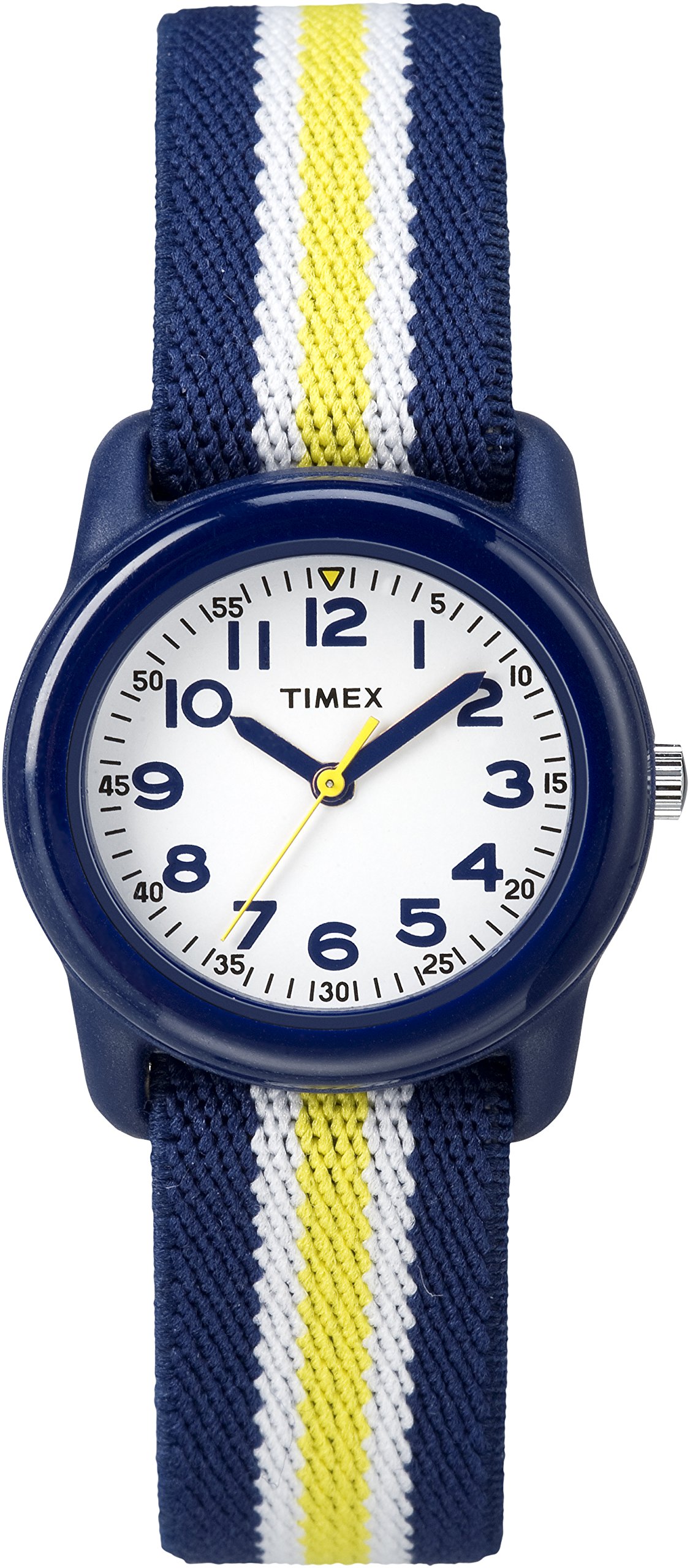 Timex Dziecięcy zegarek kwarcowy dla dzieci z białą tarczą analogowym wyświetlaczem i wielokolorowym innym paskiem TW7C05800