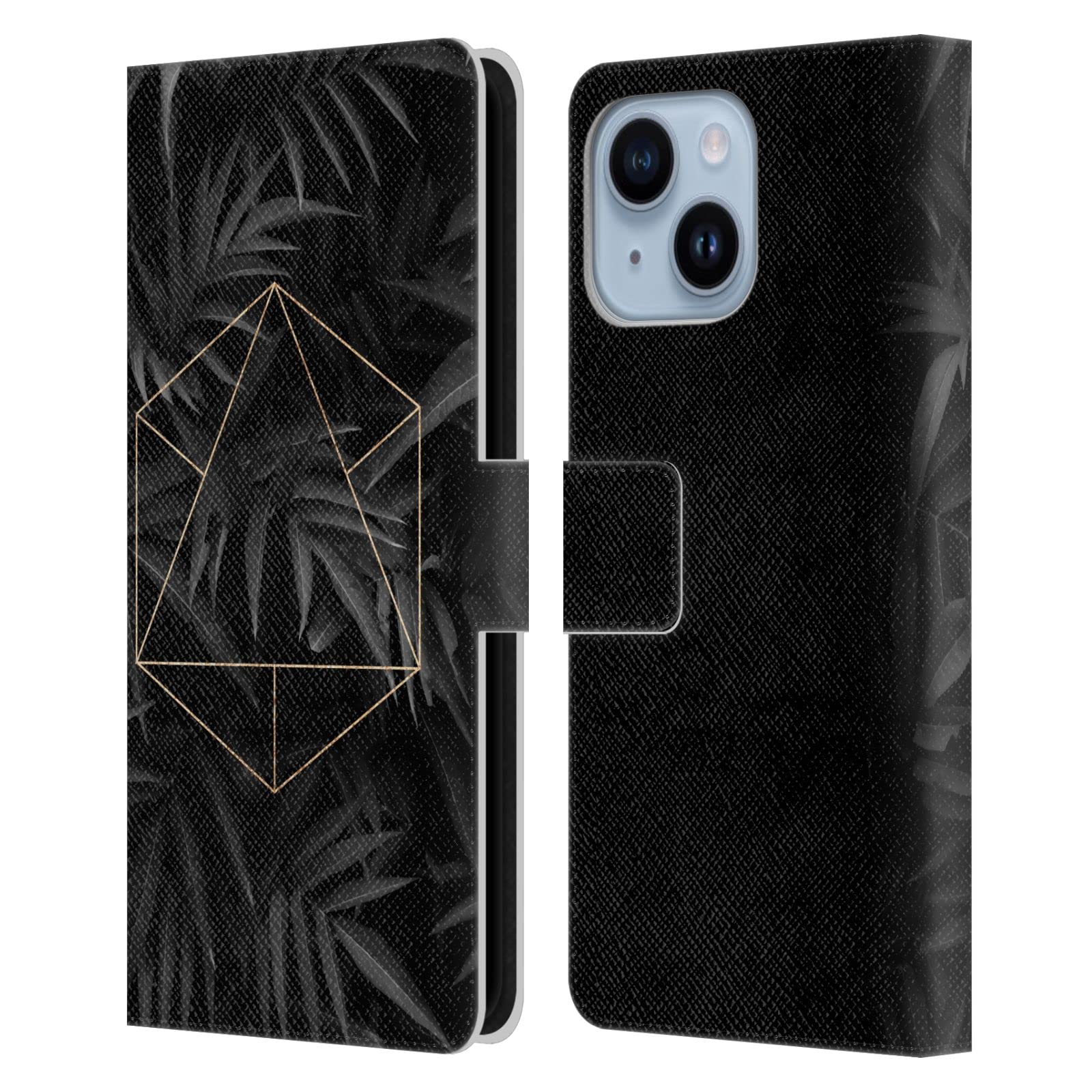Étui cuir iPhone 14 Plus LebensArt pour le quotidien chic noir - 7