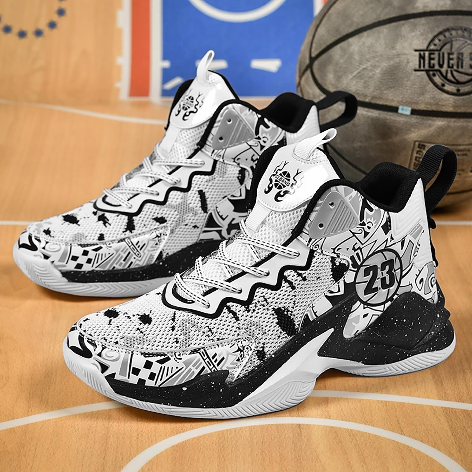 Zapatillas Baloncesto Unisex Altas, Transpirables. Soporte para Entrenar