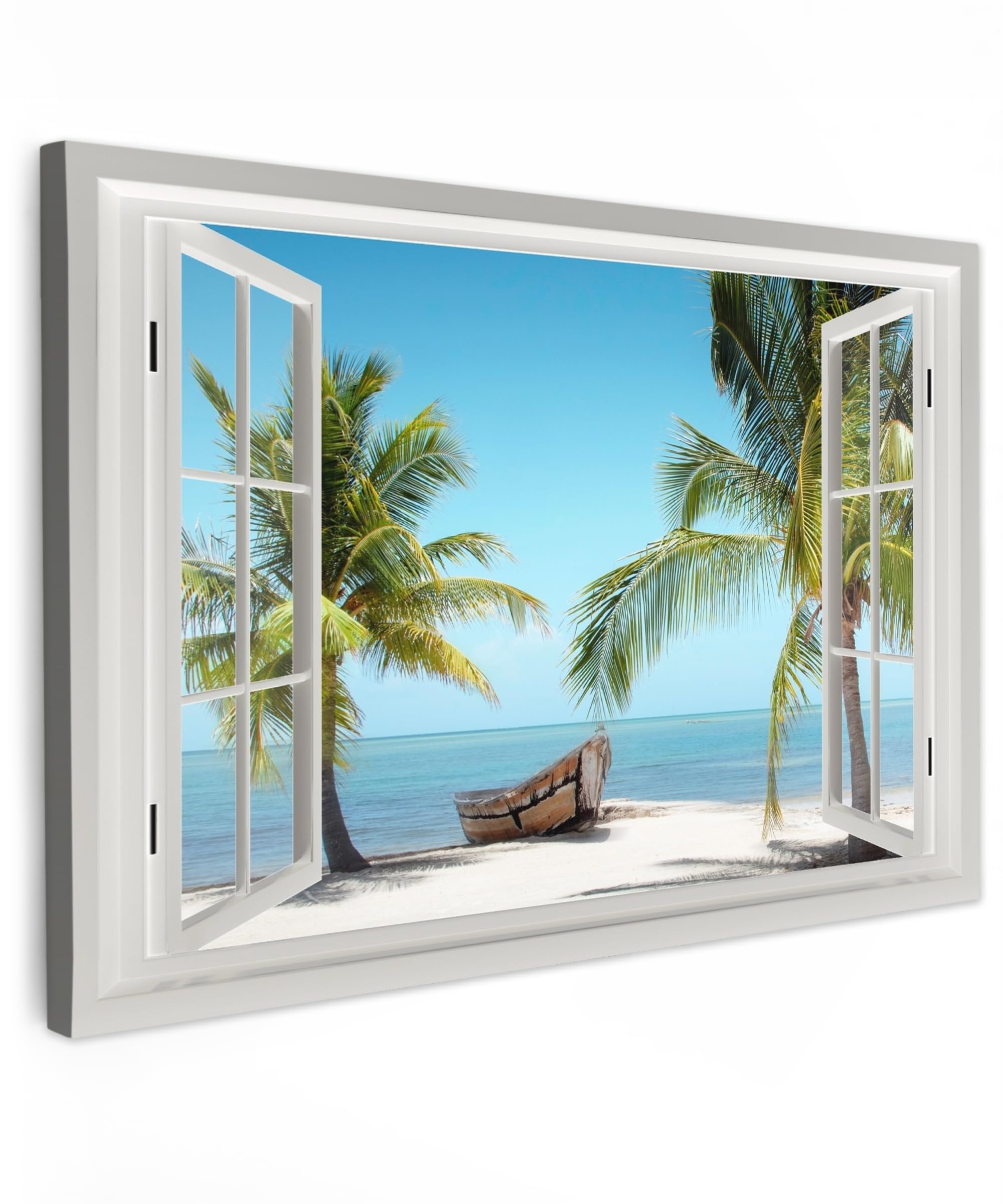 Impression sur toile 60x40 cm tableau mural moderne décoration salon plage - 8