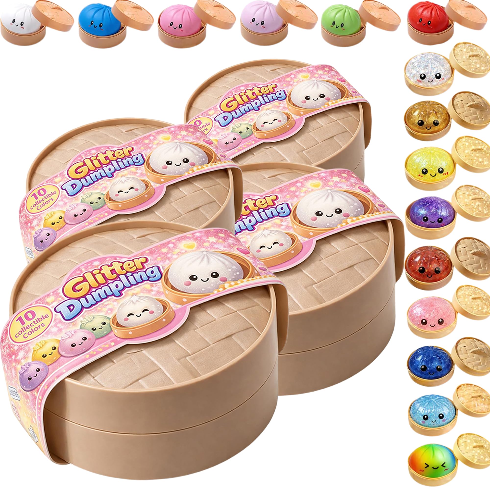Jeeeun Dumpling Squishy Mystery Box, Surprise Dumpling Squishy, Fun Surprise & Stress Relief for Busy Days, Random Surprise Colors (1 Packs) — view 11
