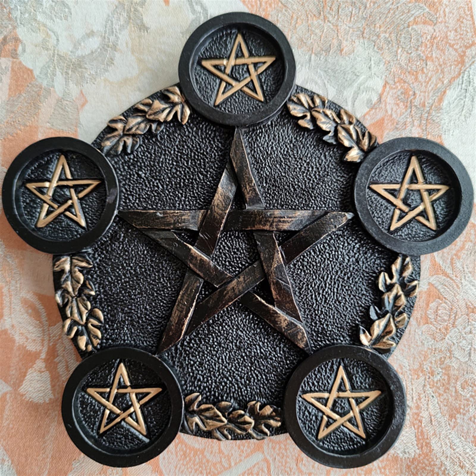 Accessoire Cérémonie Sorcière et bougeoir divination en résine pour offrir
