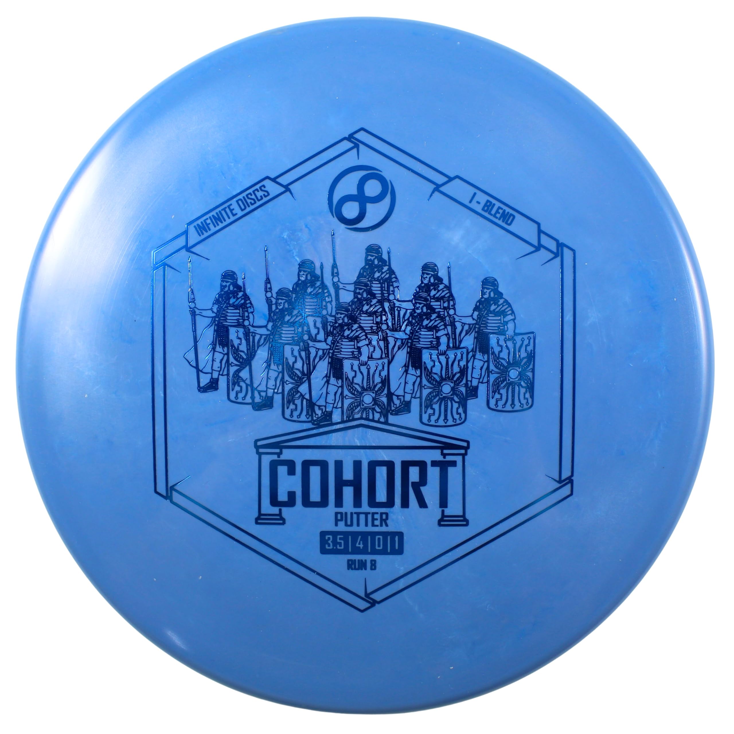 Infinite Discs Cohort | Disc Golf Putter | Shallow Rim for Putting and Approach Shots | I-Blend Plastic (Blue)