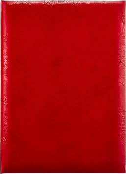 Nakabayashi FSL-B5R Certificate File, Certificate Holder, Bi-Fold, Vinyl Cloth, B5 Size, Red