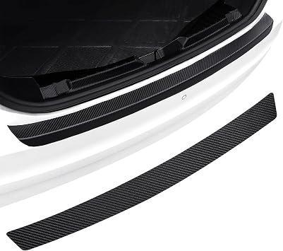 Rear Bumper Guard for Ford Kuga 3 (III) ST-Line & Vignale I 2019-2024, Trunk Sill Protector Protection Strip Scratch Guard Trunk Edge Cover Flexible Auto Trim for Cargo Loading,A/890cm