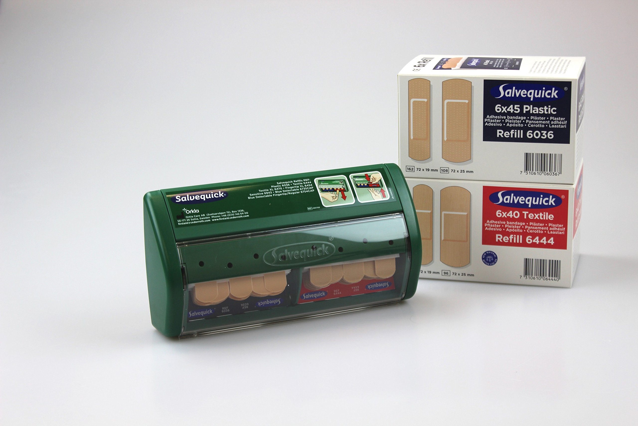Salvequick® - Dispensador de tiritas de plástico y textil