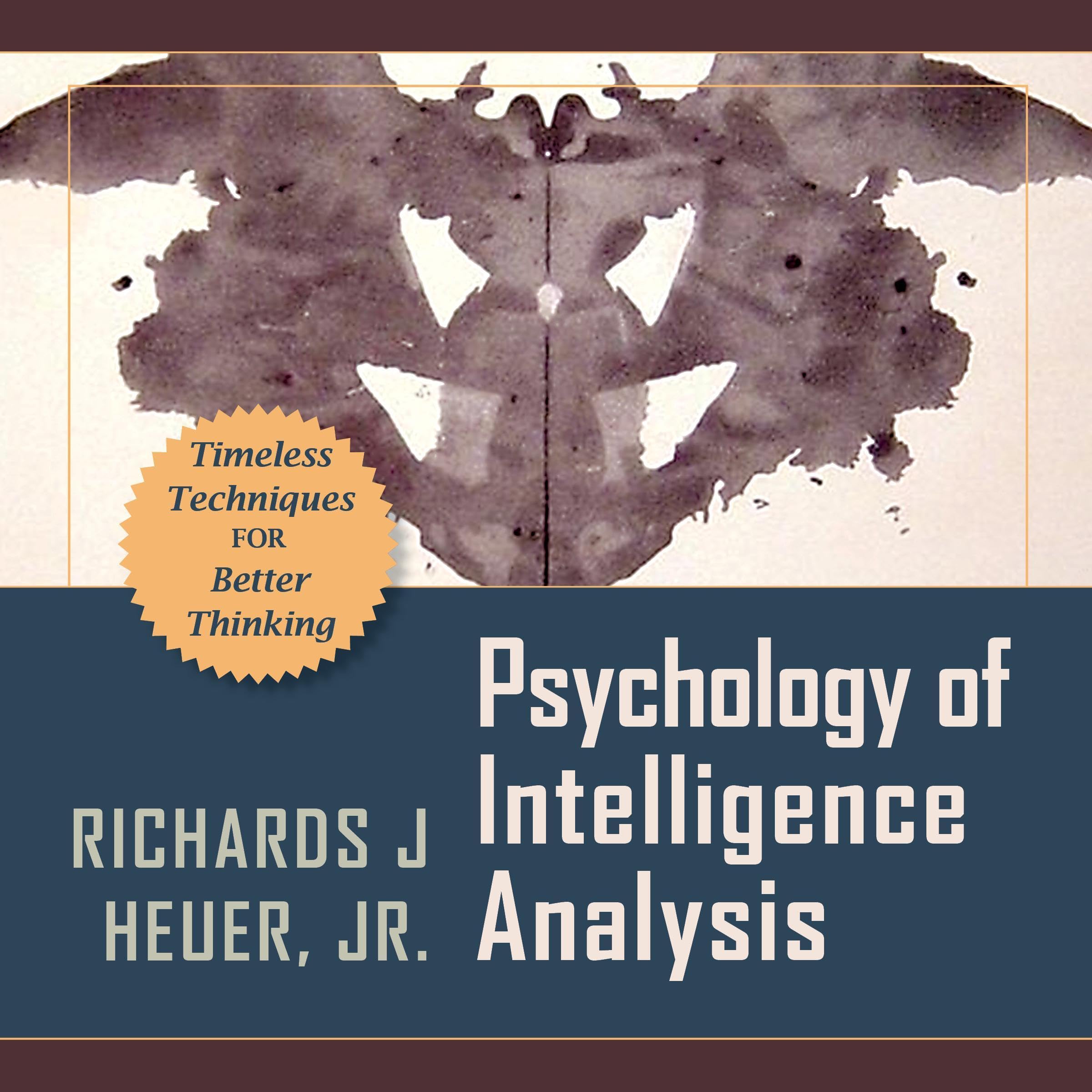 Cover art for Psychology of Intelligence Analysis