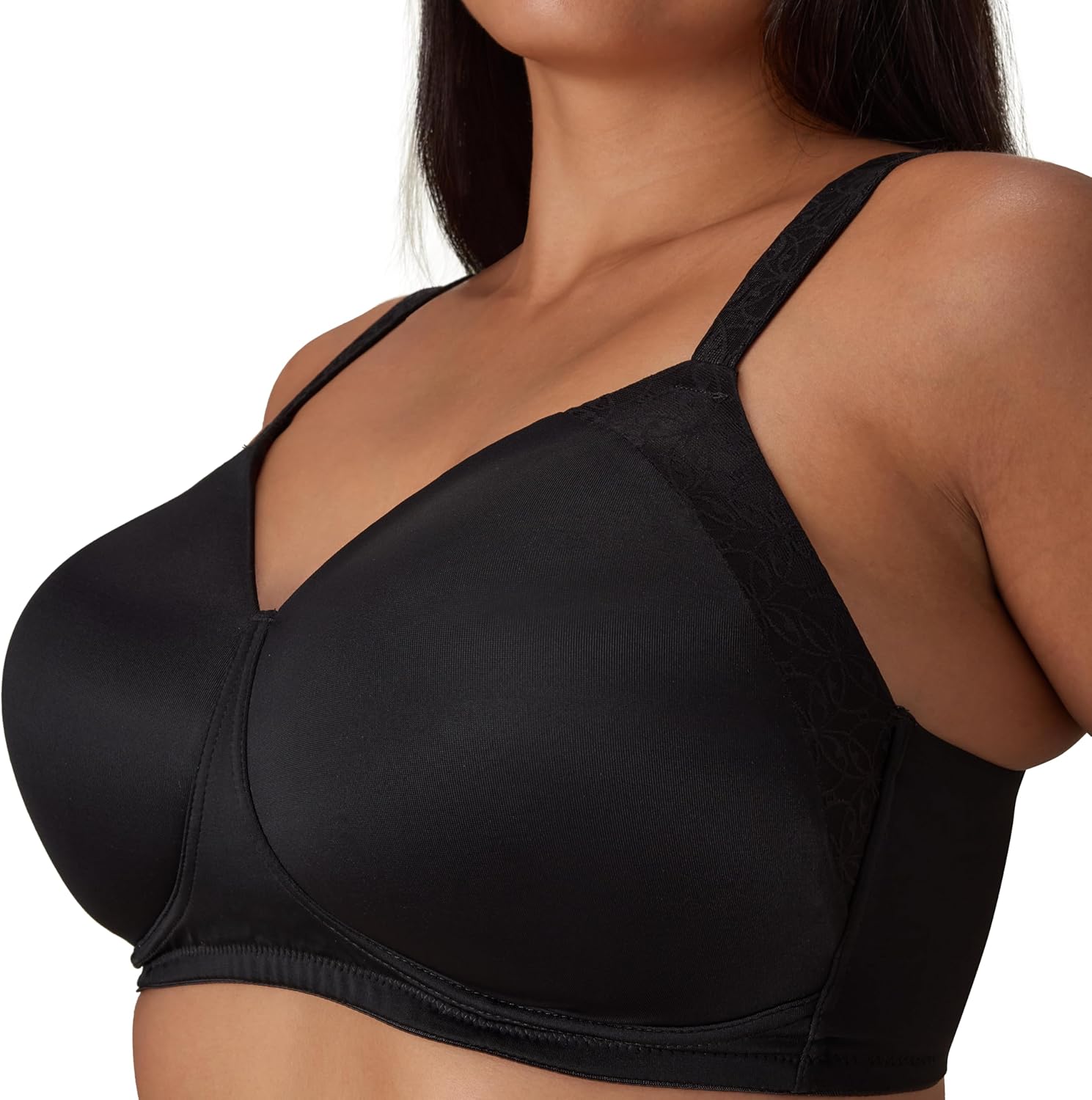 PLAYTEX womens Secrets Perfectly Smooth Wireless Bra, Full-coverage T-shirt Bra for Full Figures - Image 3