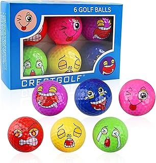 MYKUJA Funny Colored Golf Balls