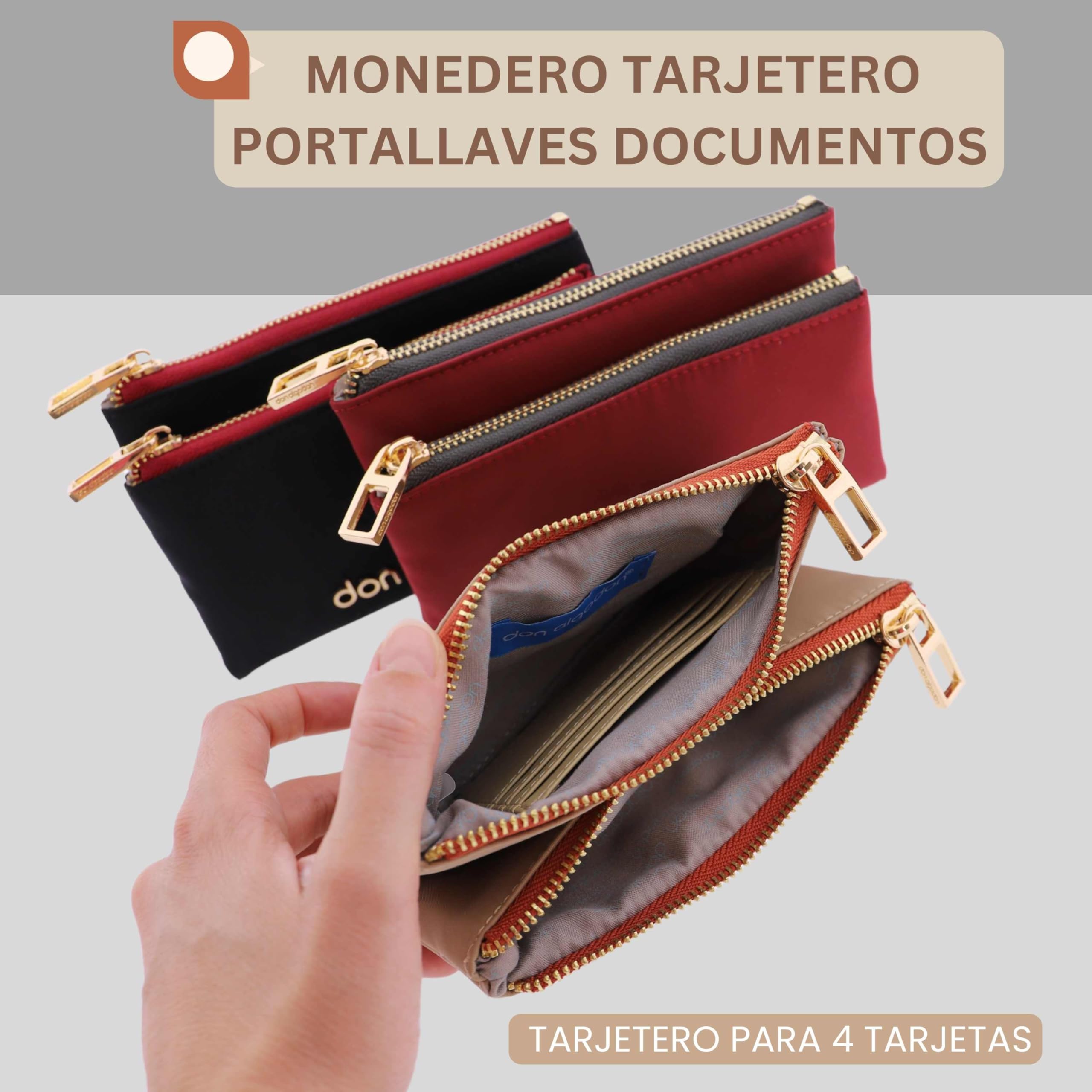 DON ALGODON - Monedero Mujer Carteras de Mujer con tarjetero mujer - Cartera mujer y monederos mujer - Simona