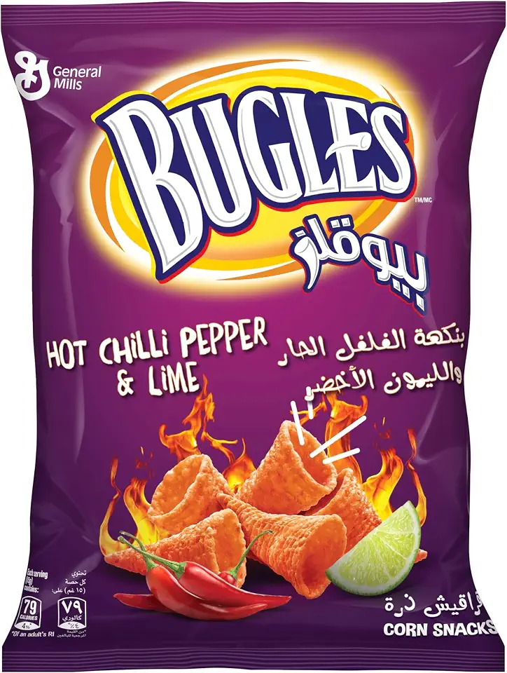 Bugles Chilli Lime Corn Snack, 125 g