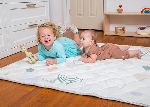 Miniatura 5 de Tapete de juego para bebés de alta calidad, extra grueso, suave, tapete de juego para bebés de 0 a 6 meses, tapete de bebé para piso, recién