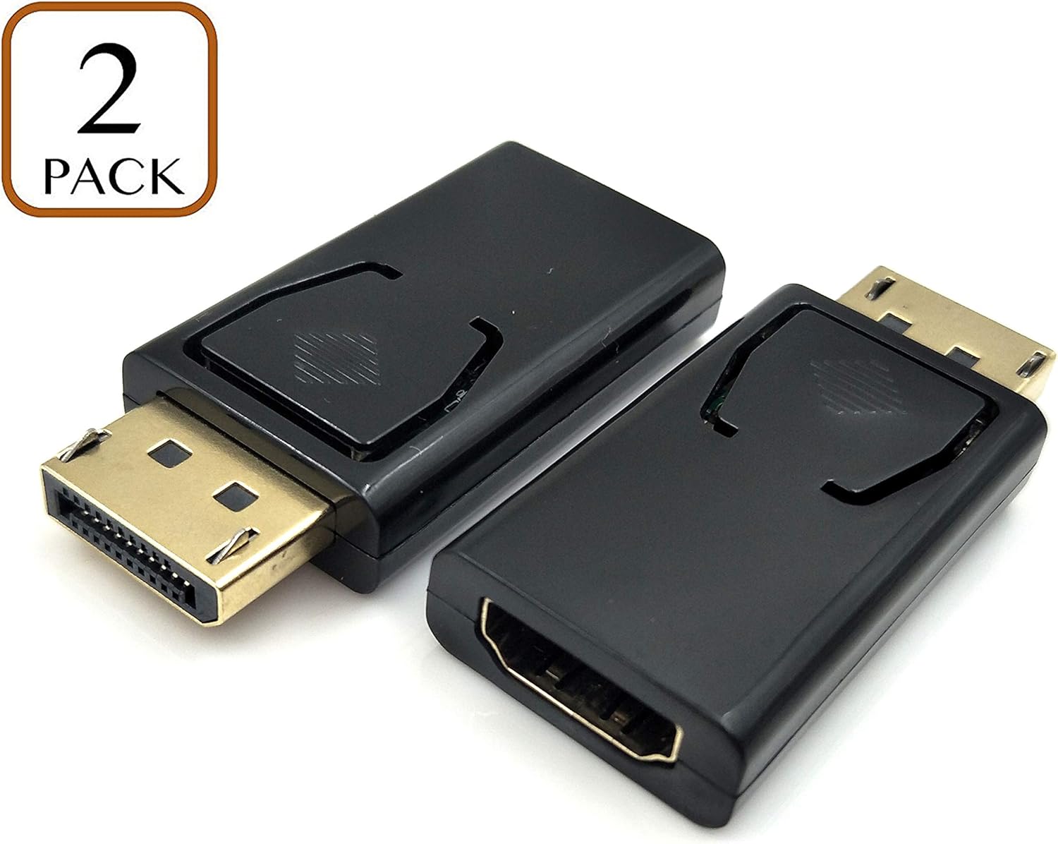 Poyiccot Displayport to HDMI Adapter, 2Pack DP to HDMI Connector