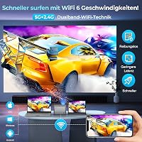 Tasofac 4K Projektor Autofókusz Trapézkorrekció 26000 Lumen WiFi Bluetooth 4