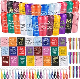 Skylety 24 Set Christian Gifts Bulk Scripture Cup Set, Classic Color