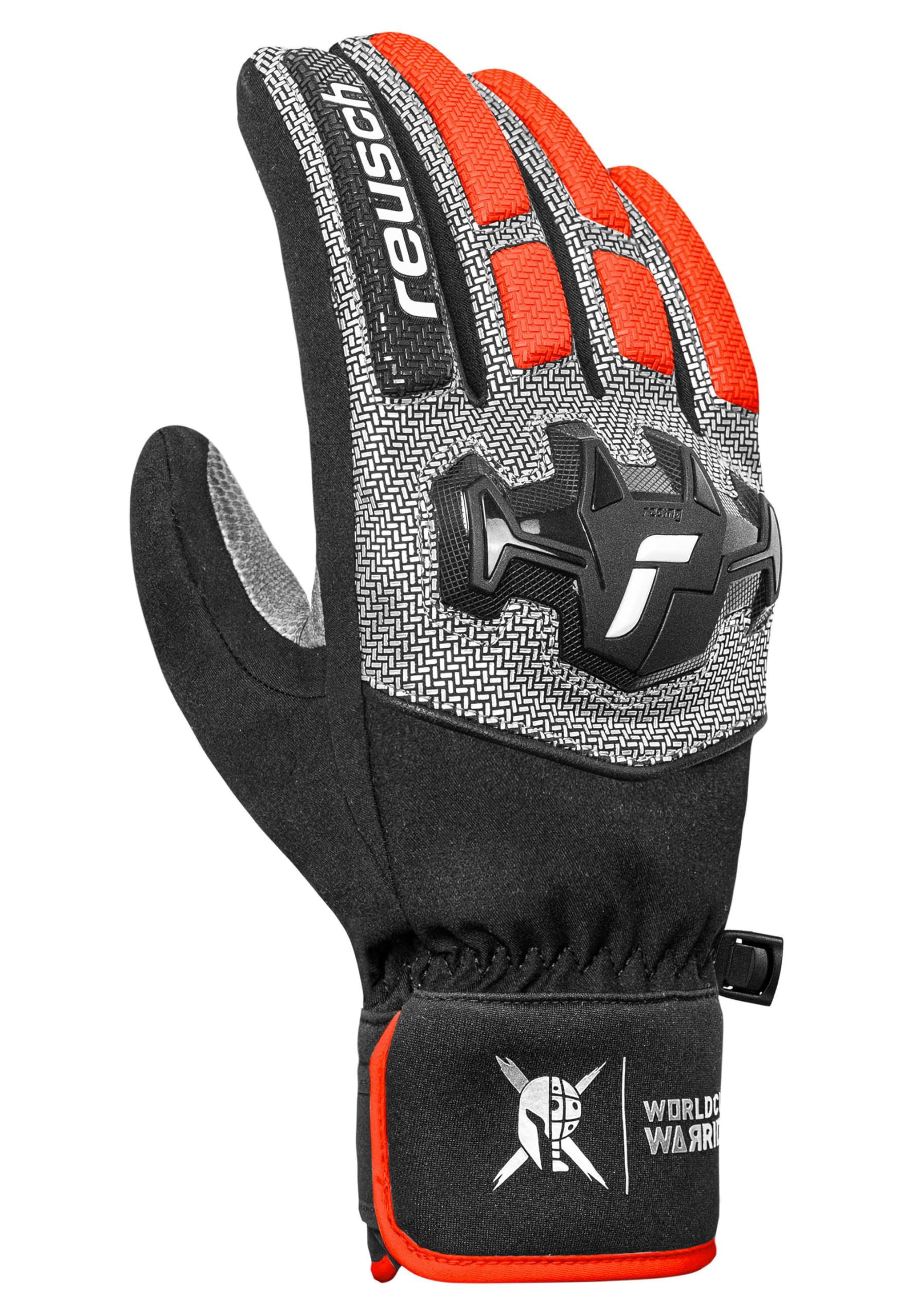 Reusch Worldcup Warrior R-TEX XT Skihandschuhe mit wasserdichter Membran, TecFill-Isolierung, Ziegenleder, atmungsaktiv, winddicht