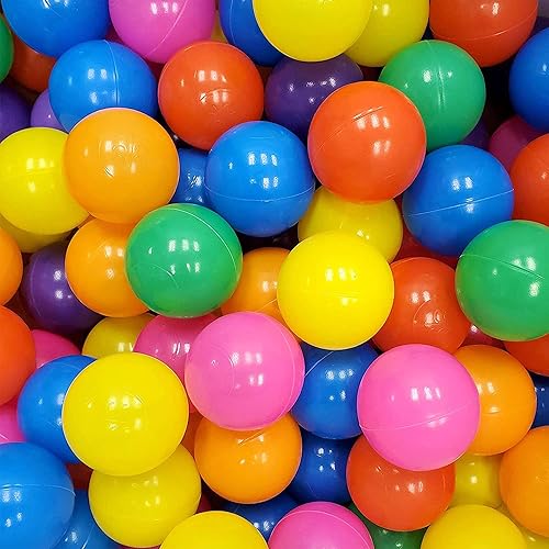 Sunwhat Pelotas para niños  Pelotas de plástico para pozo de pelotas, las pelotas oceánicas incluyen una bolsa de red, pelotas de juego y juguete