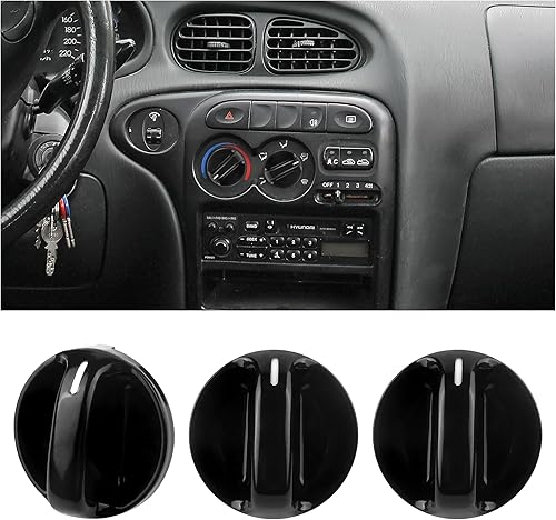 3 perillas de control de clima para interruptor de CA para automóvil, pomos de repuesto para aire acondicionado, OEM #55905-0C010 559050C010,
