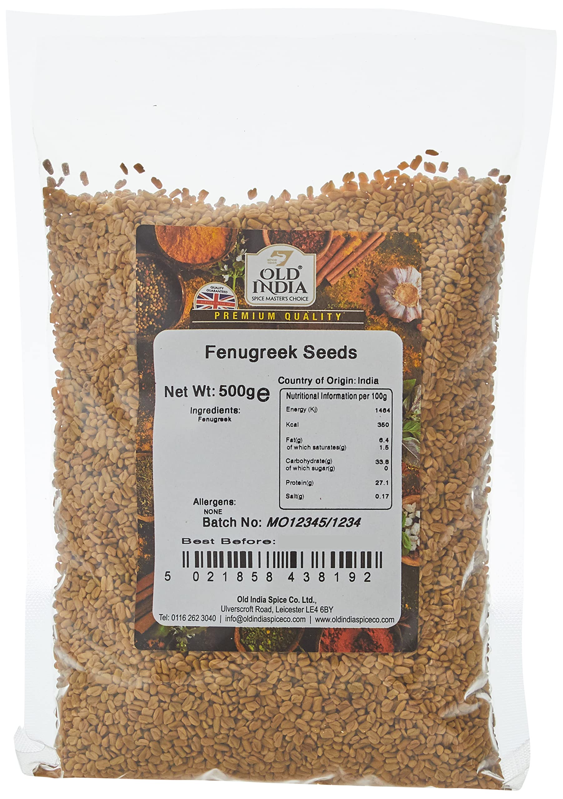 Old India Fenugreek Seeds 500g
