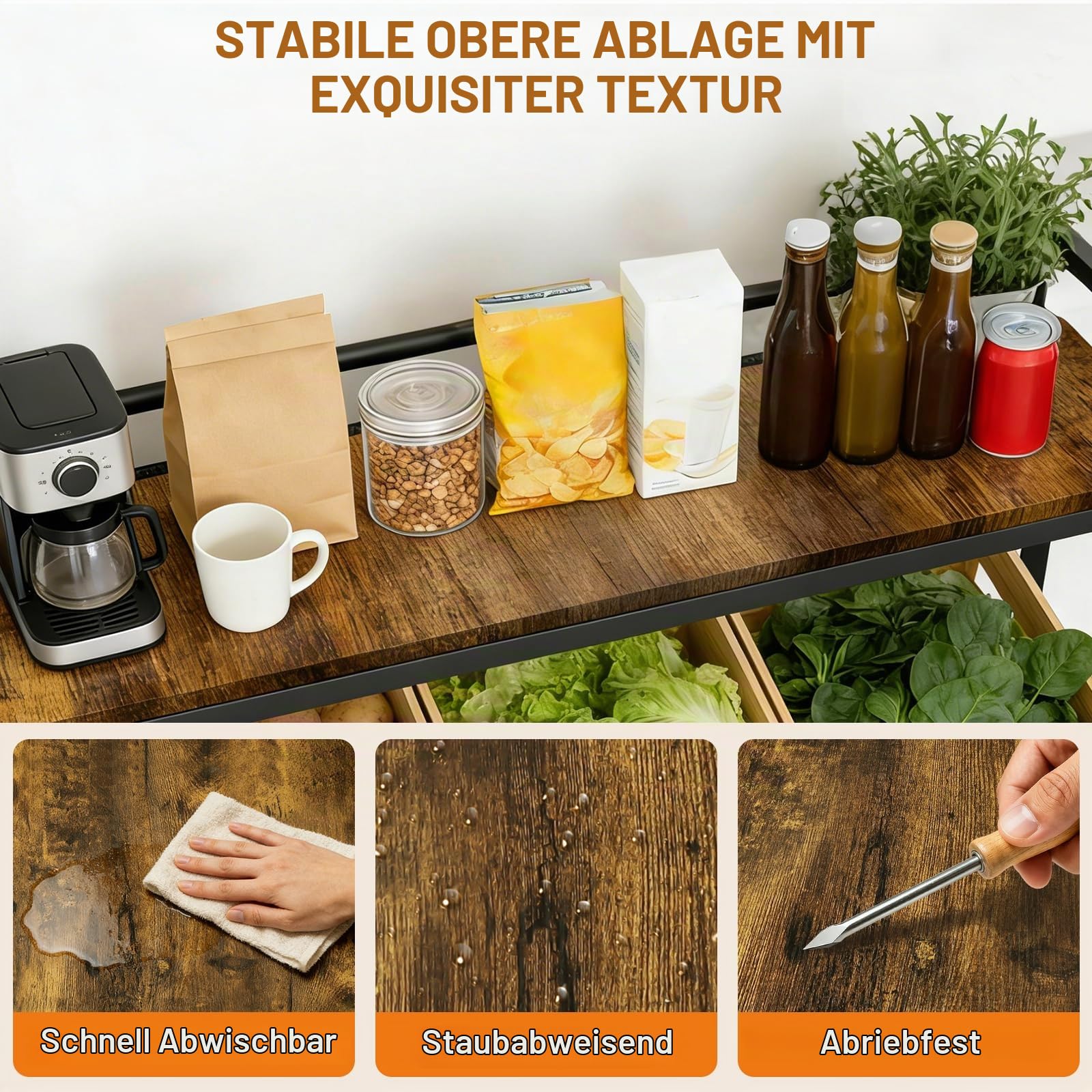 Getränkekistenregal 6 Kisten mit Ablage, Metall Getränkeregal | Getränkeregal Wasserkistenregal Bierkistenregal für Keller Garage, Bier, Wasser, Kistenregal 340kg, Freistehend Kistenständer