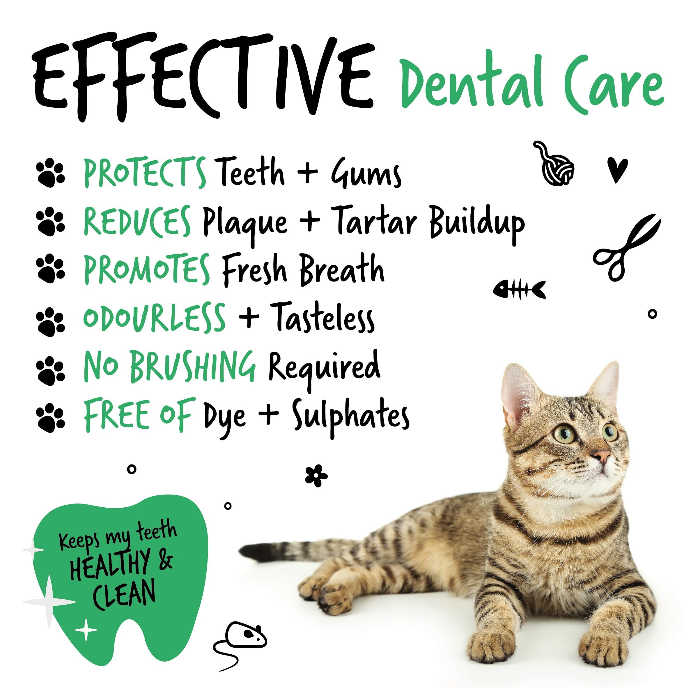 BUGALUGS Cat Breath Freshener Dental Care Water Additive. Clean Teeth, Healthy Gums & Fresh Breath - Image 3