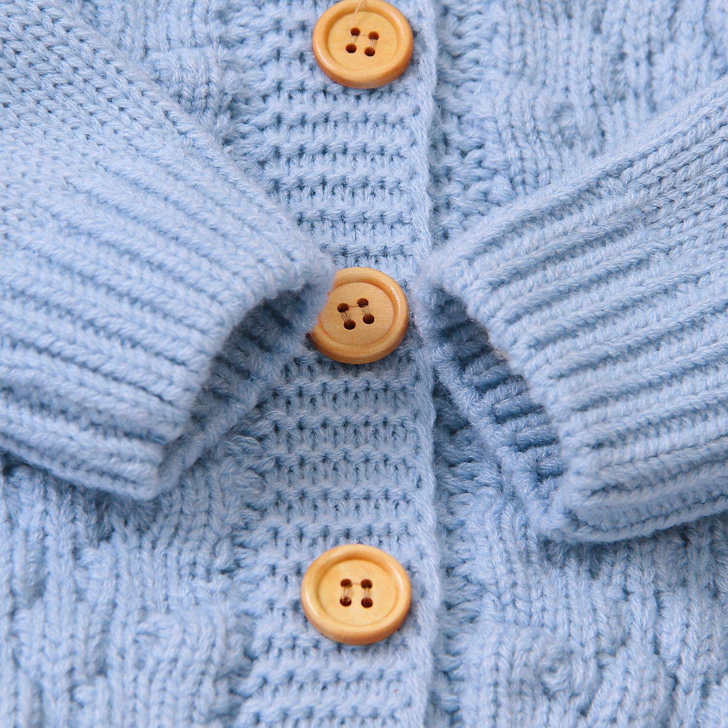 Verve Jelly Toddler Infant Girls Boys Cute Bear Ear Knit Maglione con cappuccio Cartoon Cardigan Coat Jacket Outwear