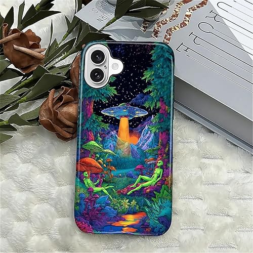 Miniatura 481 de Funda para iPhone 11 Pro Funda, Diseño de Patrón de Mosaico de Vidrio en Tono Verde - Protección Dual Híbrida Silicona + PC Duro Resistente a Golpes