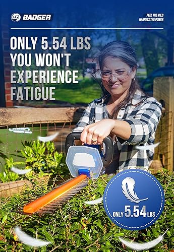 Miniatura 6 de Wild Badger Power Cortasetos inalámbrico de 22 pulgadas, batería de 20 voltios, 2.0 Ah y cargador