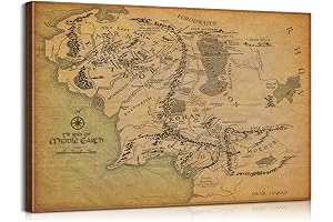 Stunning Maps of Middle Earth for Wall Décor