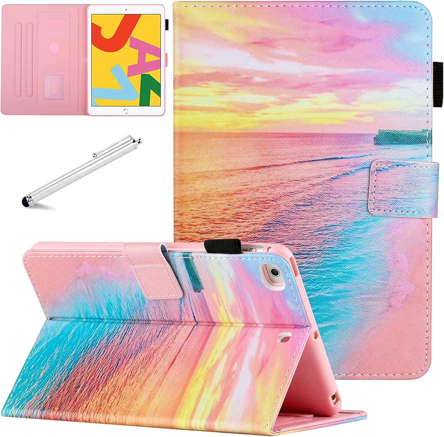 FANCITY Case for iPad Mini 5, Mini 4 Mini 3 2 Cover with Smart Wake Sleep