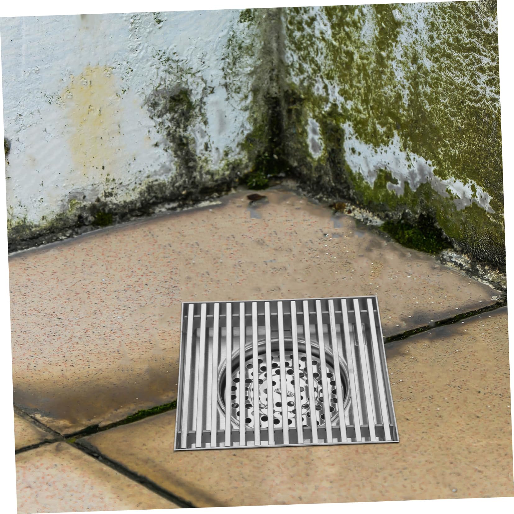 Rejilla de Desagüe de Acero Inoxidable para Patio Exterior