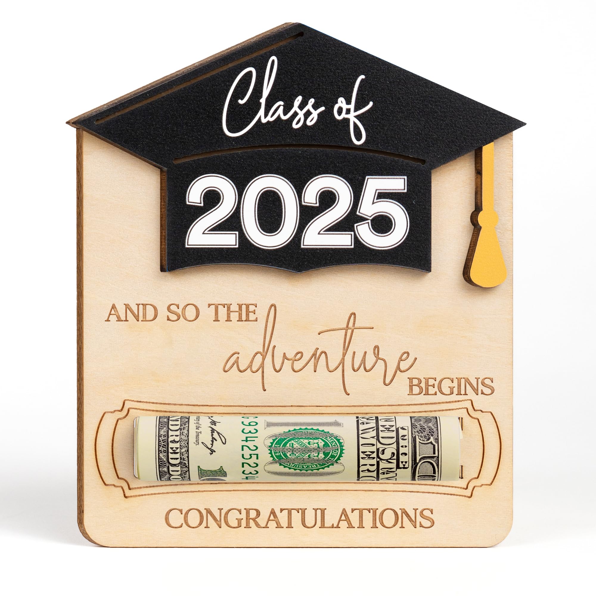 Graduation Money Holder 2025 - Class of 2025 Graduation Gifts Ideas - Girls, Boys Graduation Gifts 2025, Bruh Money Holder for Cash, Senior College,