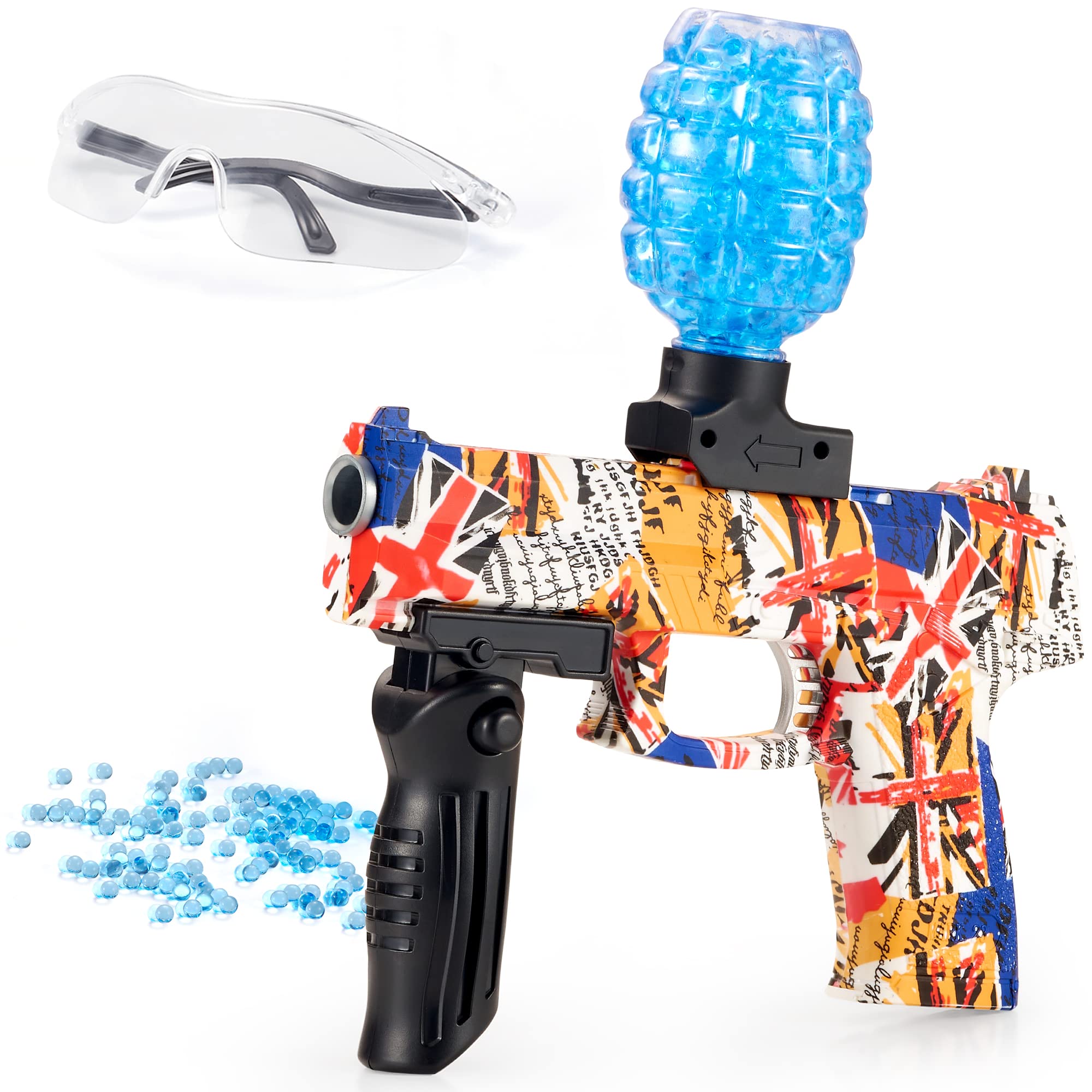 Buy EXNOVFC Gel Ball Blaster,Splat R with 5000 Gel Balls Bullets, Eco ...