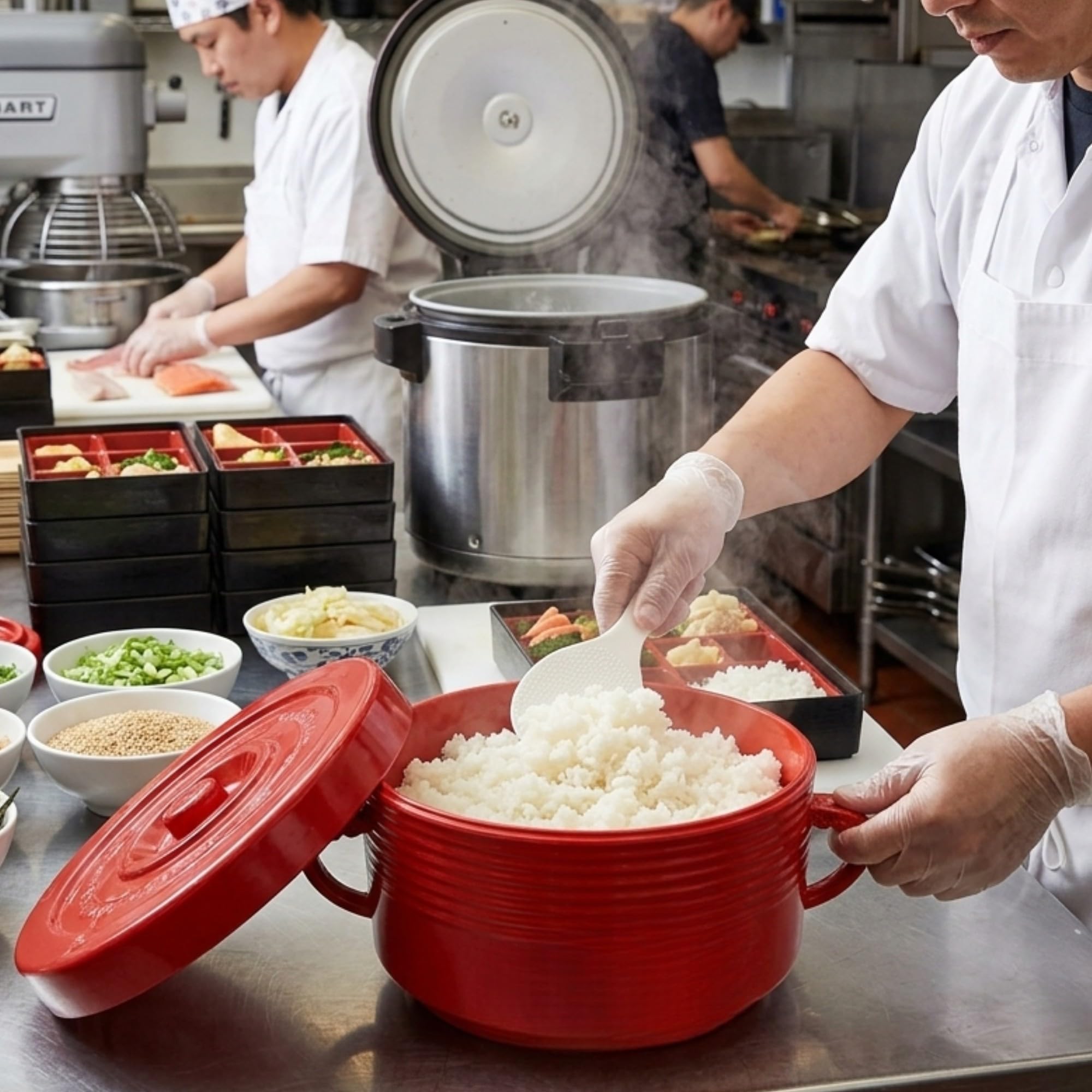 Amazon.com: TrueCraftware- 72 oz. Rice Container with Handles Rice